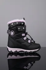 Muggo RAGYER İçi Kürklü Bağcıklı ve Cırtlı Kız Çocuk Bot