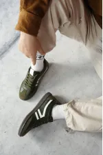 Muggo GARCİA Garantili Unisex Ortopedik Günlük Bağcıklı Yürüyüş Koşu Sneaker Spor Ayakkabı