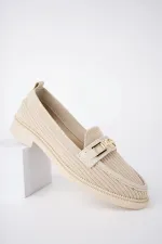 Mocassins décontractés pour femmes Muggo WINCE en maille, avec boucle métallique.