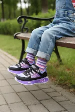 Muggo ZUZU Velcro and Lace-up Everyday Kids' Sneaker Sports Shoes