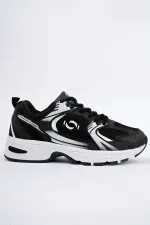 Muggo MOJEH Kadın Ortopedik Günlük Garantili Bağcıklı Yürüyüş Koşu Sneaker Spor Ayakkabı