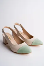 Muggo SHARON Garantili Kadın Günlük Topuklu Ayakkabı