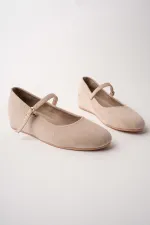 Ballerines Muggo BERNY à talon caché, en cuir, à bride unique pour femmes