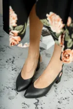 Muggo GZHW711 Escarpins à talons hauts pour femmes, dos nu, style classique décontracté, élégants et confortables.