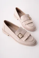 Mocassins décontractés à pampilles et boucle dorée Muggo pour femmes