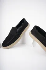 Muggo DENZEL Chaussures pour hommes classiques, confortables et orthopédiques, sans lacets, en cuir véritable, garanties pour tous les jours