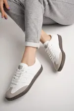 Muggo JABBAR Unisex Ortopedik Günlük Garantili Bağcıklı Yürüyüş Koşu Sneaker Spor Ayakkabı