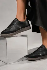 Muggo SPARKLY Kadın Sim Detaylı Günlük Sneaker Spor Ayakkabı