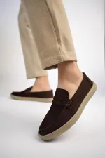 Muggo DENZEL Chaussures pour hommes classiques, confortables et orthopédiques, sans lacets, en cuir véritable, garanties pour tous les jours