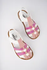 Muggo Rapunzel Garantili Günlük Ortopedik Hafif Taban Cırtlı Kız Çocuk Sandalet