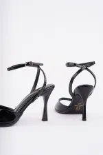 Muggo CHARLOT Women's Ankle Strap Stiletto Heel Shoes