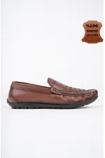 Chaussures décontractées pour hommes Muggo WOLTZ en cuir véritable classique garanti