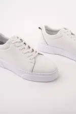 Muggo LEONS Genuine Leather Men's Thick Sole Lace-up Casual Sneaker Muggo LEONS Genuine Leather Men's Thick Sole Lace-up Casual Sneaker
