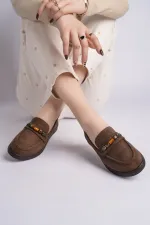 Mocassins décontractés en daim à détails perlés pour femmes Muggo AUREVA