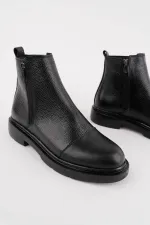 Muggo DRAKO Genuine Leather Double Zipper Men's Winter Chelsea Boots