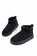 Muggo TAZZY Women's Thick Sole, Fur Lined Casual Mini Ankle Boots