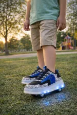 Muggo FLOW Çocuk Işıklı Patenli Tekerlekli Sneaker Spor Ayakkabı Muggo FLOW Çocuk Işıklı Patenli Tekerlekli Sneaker Spor Ayakkabı