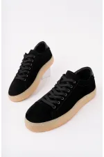 Chaussures de sport décontractées Muggo MIDWAY à lacets en cuir véritable pour hommes