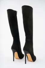 Bottes Muggo Florence pour femmes, à talon fin, bout pointu et fermeture éclair latérale