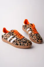 Muggo TAUPE Double Lace-Up Women's Casual Sneaker Sports Shoes