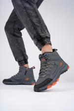 Bottes d'hiver unisexes Muggo Alaska, garanties pour la randonnée en plein air, à lacets et fermeture éclair latérale.