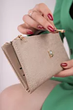 Portefeuille Muggo PERFECT pour femme, style enveloppe, avec compartiments pour téléphone et monnaie