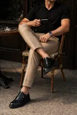 Chaussures décontractées classiques pour hommes Muggo EDWIN à lacets et semelle confortable