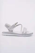 Sandales décontractées à scratch et paillettes Muggo MQUEEN pour filles