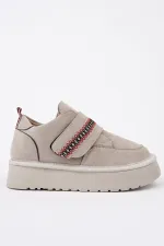 Bottes d'hiver miniatures pour enfants Muggo DAPHNE à semelle épaisse et scratch