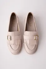 Mocassins décontractés à pampilles et boucle dorée Muggo pour femmes