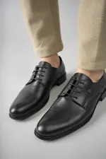 Muggo H0143 Chaussures décontractées classiques pour hommes en cuir véritable, garanties