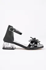 Muggo LOLA Butterfly Detail Ankle Strap Girls' Low Heel Shoes