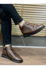 Bottes d'hiver à lacets et fermeture éclair Muggo M226 pour hommes (garantie)