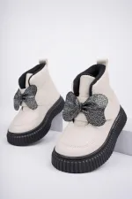 Bottes d'hiver pour enfants Muggo NIXIE, semelle antidérapante garantie, confort optimal, fermeture velcro et nœud.