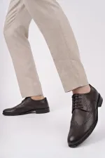 Chaussures classiques pour hommes Muggo H046 en cuir véritable