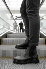 Muggo GERALT Fermuarlı İçi Kürklü Erkek Kışlık Bot