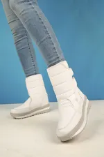 Muggo Felya Garantili Kadın İçi Kürklü Cırtlı Yağmur Ve Kar Botu