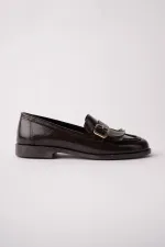 Mocassins décontractés à pampilles et boucle dorée Muggo pour femmes