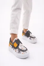 Chaussures de sport décontractées pour enfants Muggo RABIDS à motifs velcro