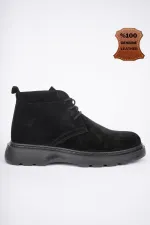 Bottines Chelsea pour homme Muggo HENRY, en cuir véritable, à lacets et semelle confortable, garanties.