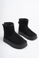 Muggo MİXS Garantili Kalın Taban İçi Tüylü Cırtlı Günlük Mini Çocuk Bot