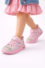 Muggo SMILE Girls' Light-Up Casual Sneaker with Stone Detail and Velcro Closure Muggo SMILE Girls' Light-Up Casual Sneaker with Stone Detail and Velcro Closure