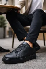 Muggo GAGE Hakiki Deri Bağcıklı Erkek Günlük Sneaker Spor Ayakkabı