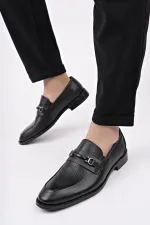 Chaussures orthopédiques classiques décontractées en cuir véritable Muggo BONDY pour hommes