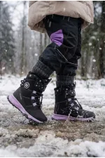 Bottes Muggo Twinkle pour filles, doublées de fourrure, à lacets et fermeture velcro