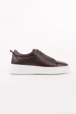Muggo LEONS Genuine Leather Men's Thick Sole Lace-up Casual Sneaker Muggo LEONS Genuine Leather Men's Thick Sole Lace-up Casual Sneaker