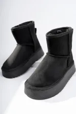 Muggo MİXS Garantili Kalın Taban İçi Tüylü Cırtlı Günlük Mini Çocuk Bot