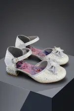 Chaussures habillées à talons hauts pour filles Muggo DIANCIE avec nœud pailleté