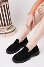 Mocassins Muggo PARADISE en cuir véritable à semelle épaisse, pour femmes, parfaits au quotidien.