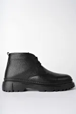 Bottes Chelsea d'hiver pour homme Muggo FODEN en cuir véritable avec fermeture éclair et fourrure à l'intérieur et semelle EVA